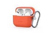 Telefon - Pokrowiec i etui - Tech-Protect Silicone Hook Case for Apple AirPods Pro 1/2 - Orange - 5906302313358