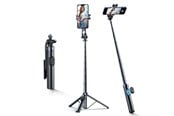 Statyw - Wozinsky Selfie stick WC1Y30S telescopic tripod 1.3m with phone holder - black - 5907769384493