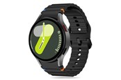 Smartwatch - akcesoria - Tech-Protect Silicone Sport Strap for Samsung Galaxy Watch 4 / 5 / 5 Pro / 6 / 7 / FE - Black - 5906302313389