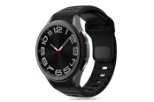 Smartwatch - akcesoria - Tech-Protect Silicone Line Strap for Samsung Galaxy Watch 4 / 5 / 5 Pro / 6 / 7 / FE - Black - 5906302313600
