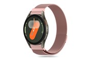 Smartwatch - akcesoria - Tech-Protect MilaneseBand Strap for Samsung Galaxy Watch 4 / 5 / 5 Pro / 6 / 7 / FE - Pink - 5906302313792