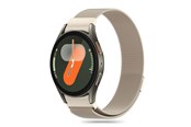 Smartwatch - akcesoria - Tech-Protect MilaneseBand Strap for Samsung Galaxy Watch 4 / 5 / 5 Pro / 6 / 7 / FE - Gold - 5906302313808