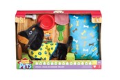 Lalki i akcesoria - Happy Pets Wiggle Jiggle Dachshund Deluxe Set - 602580