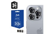 Telefon - szklo ochronne - 3mk Lens Protection Pro Camera Cover with Titanium Frame for iPhone 16 Pro / 16 Pro Max - 5903108588591
