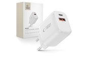 Telefon - Adapter i Ladowarka - Tech-Protect NCA30 PD 30W QC3.0 USB-A / USB-C- wall charger - white - 5906302318766