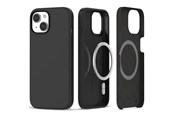 Telefon - Pokrowiec i etui - Tech-Protect Silicone MagSafe Case for iPhone 15 - Matte Black - 9319456604221