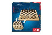 gry-planszowe-karciane-i-kosci - Noris DEvi LOVEuxe Wooden - Chess & Checkers - 606104577