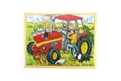 Puzzle - Bigjigs Wooden Tractor Jigsaw Puzzle - 20 pcs. Drewniany - BJ744