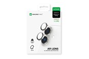 Telefon - szklo ochronne - AmazingThing AR Aluminum 2 Lens Glass with Camera Lens Frame for iPhone 16 / 16 Plus - White - IP16CAM2WGLA