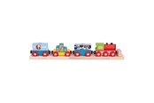 Zabawki drewniane - Bigjigs Wooden Freight Train - 9-piece. - BJT181