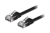 Kabel sieciowy - Deltaco patch cable - 10 m - black - Czarny - 10m - TP-610S-FL