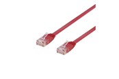 Kabel sieciowy - Deltaco patch cable - 50 cm - red - Czerwony - 0.5m - TP-60R-FL