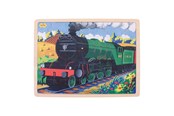 Puzzle - Bigjigs Wooden Jigsaw Puzzle Flying Scotsman - 35 pcs. Drewniany - BJ484