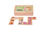 Zabawki drewniane - Bigjigs Wooden Domino Farm Animals - BJ736