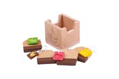Zabawki drewniane - Bigjigs Wooden Tea Bags in Tray - 5 pcs. - BJ137