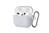 Telefon - Pokrowiec i etui - Tech-Protect Silicone Hook Case for Apple AirPods 3 - Gray - 5906302375097
