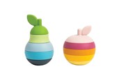 Zabawki dla niemowlat - Bigjigs Wooden Stackable Apple and Pear - 35047