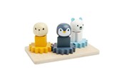 Zabawki dla niemowlat - Bigjigs Wooden Gears Puzzle North Pole - 10 pcs. - 36003