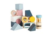 Zabawki dla niemowlat - Bigjigs Wooden Sensory Blocks - 14 pcs. - 36054