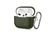 Telefon - Pokrowiec i etui - Tech-Protect Silicone Hook Case for Apple AirPods 3 - Green - 5906302375110
