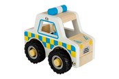 Zabawki drewniane - Bigjigs Wooden Police Car - 38007
