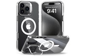 Telefon - Pokrowiec i etui - Tech-Protect MagStand MagSafe Case for iPhone 16 Pro - Transparent - 5906302375844