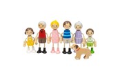Zabawki drewniane - Bigjigs Wooden Dollhouse Family - 7-piece - 38019