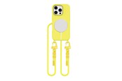 Telefon - Pokrowiec i etui - Tech-Protect  MagNecklace MagSafe Case with Lanyard for iPhone 16 Pro Max - Yellow - 5906302375950