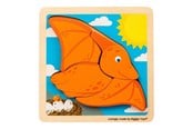 Zabawki dla niemowlat - Bigjigs Wooden Shape Puzzle Pterodactyl - 4 pcs. - 38034