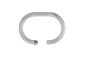 Akcesoria łazienkowe - Croydex C-shaped shower curtain rings - Transparent - 12 pcs. - AK142132