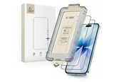 Telefon - szklo ochronne - Tech-Protect Quick Set+ 2-pack Tempered Glass for iPhone 17 - Black - 5906302319336