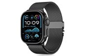 Smartwatch - akcesoria - Tech-Protect Milano Strap for Apple Watch 6 / 7 / 8 / 9 / 10 / SE / Ultra 1 / 2 (44 / 45 / 46 / 49 MM) - Black - 5906302370641
