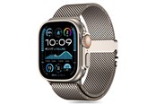Smartwatch - akcesoria - Tech-Protect Milano Strap for Apple Watch 6 / 7 / 8 / 9 / 10 / SE / Ultra 1 / 2 (44 / 45 / 46 / 49 MM) - Titanium - 5906302370634