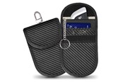 Telefon - Pokrowiec i etui - Tech-Protect KLR100 RFID Locking Car Key Case - Black - Carbon - 5906302376995