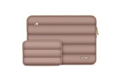 Torba, plecak i pokrowiec na laptopa - Tech-Protect Puffy Laptop Bag 13-14" - Brown - 5906302375400