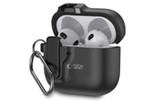 Telefon - Pokrowiec i etui - Tech-Protect Slim Hook Case for AirPods 4 - Black - 5906302371198