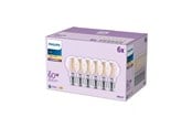 Żarówka LED - Philips Żarówka światła LED A60 7W/827 (60W) Clear 6-pack E27 - 929001387398