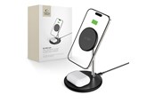 Telefon - Adapter i Ładowarka - Tech-Protect QI15W-A39 2in1 MagSafe Charging Station - Black - 5906302372218