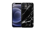 Telefon - Pokrowiec i etui - CRONG Marble Case - iPhone 12 Mini Case - Black - CRG-MRB-IP1254-BLK