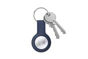 Telefon - Pokrowiec i etui - CRONG Silicone Case with Key Ring – Protective keychain case for Apple AirTag 1/2 - navy blue - CRG-ATS-BLUE