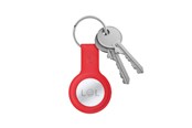 Telefon - Pokrowiec i etui - CRONG Silicone Case with Key Ring – Protective keychain case for Apple AirTag 1/2 - red - CRG-ATS-RED