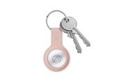 Telefon - Pokrowiec i etui - CRONG Silicone Case with Key Ring – Protective keychain case for Apple AirTag 1/2 - sand pink - CRG-ATS-PNK
