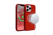 Telefon - Pokrowiec i etui - CRONG Color Cover Magnetic - iPhone 13 Pro Max MagSafe Case - Red - CRG-COLRM-IP1367-RED