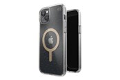 Telefon - Pokrowiec i etui - Speck Presidio Perfect-Clear with Glitter + MagSafe - iPhone 15 Plus / 14 Plus Case with MICROBAN Coating - Clear / Gold Glitter - 150121-9221