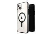 Telefon - Pokrowiec i etui - Speck Presidio Perfect-Clear with Impact Geometry + MagSafe - iPhone 15 Plus / 14 Plus Case with MICROBAN Coating - Clear / Black - 150125-5905