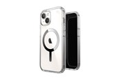 Telefon - Pokrowiec i etui - Speck Presidio Perfect-Clear MagSafe - iPhone 17e / 16e / 15 / 14 / 13 Case - Clear / Chrome Finish / Serene Silver - 150553-3240