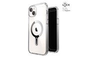 Telefon - Pokrowiec i etui - Speck Presidio Perfect-Clear ClickLock & Magsafe - iPhone 15 Plus / iPhone 14 Plus Case - Clear / Chrome Finish / Serene Silver - 150457-3199