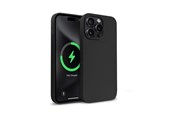Telefon - Pokrowiec i etui - CRONG Color Cover Magnetic - iPhone 15 Pro MagSafe Case - Black - CRGCOLRMIP1561PBLK