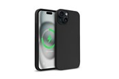 Telefon - Pokrowiec i etui - CRONG Color Cover Magnetic - iPhone 15 Plus MagSafe Case - Black - CRGCOLRMIP1567BLK