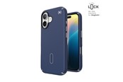 Telefon - Pokrowiec i etui - Speck Presidio2 Pro ClickLock & MagSafe - iPhone 16 Case - Coastal Blue / Dust Gray / White - 150688-3206